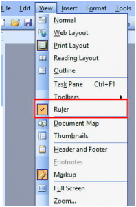 Hướng dẫn cách hiện thanh Ruler trong Word